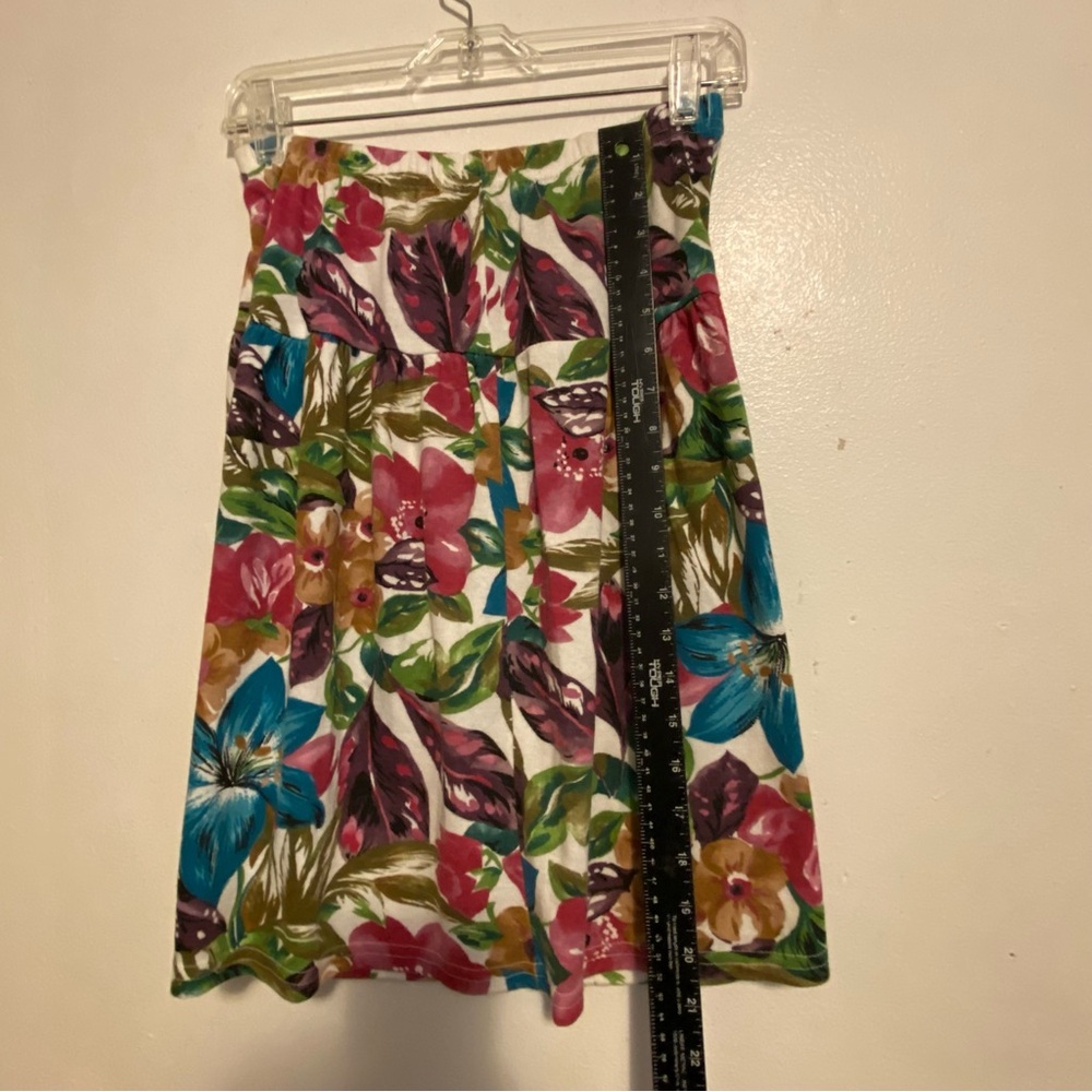 Vintage Top & Skirt Outfit Cristin Stevens Sports Floral Women’s Medium USA - Picture 10 of 15